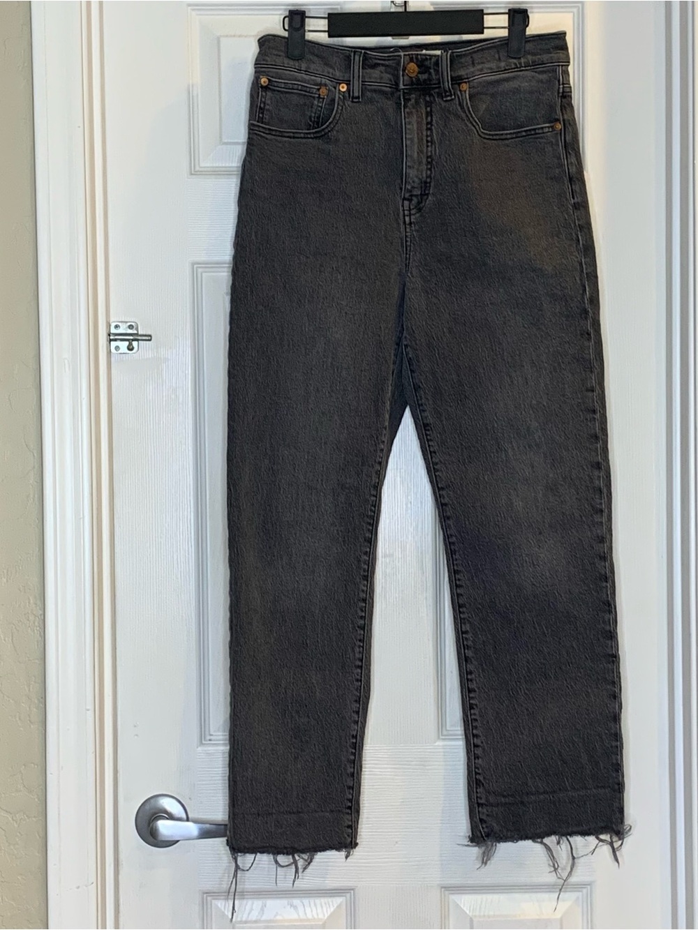 Madewell 90s Straight Crop Jean Black Size 27